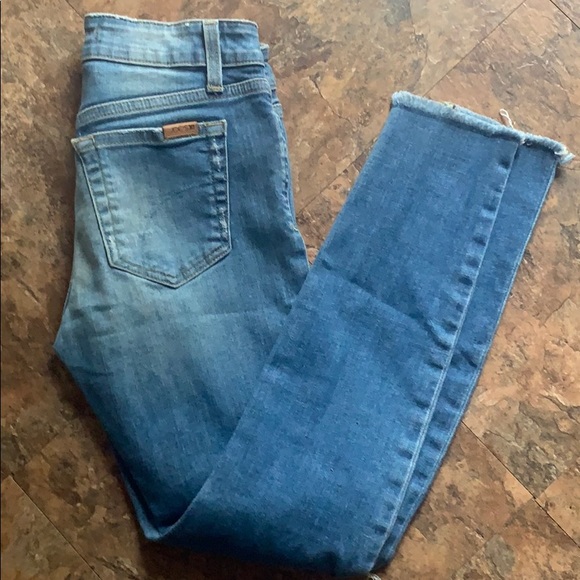 Joe’s Jeans denim distressed crop hem ankle skinny - Picture 6 of 7